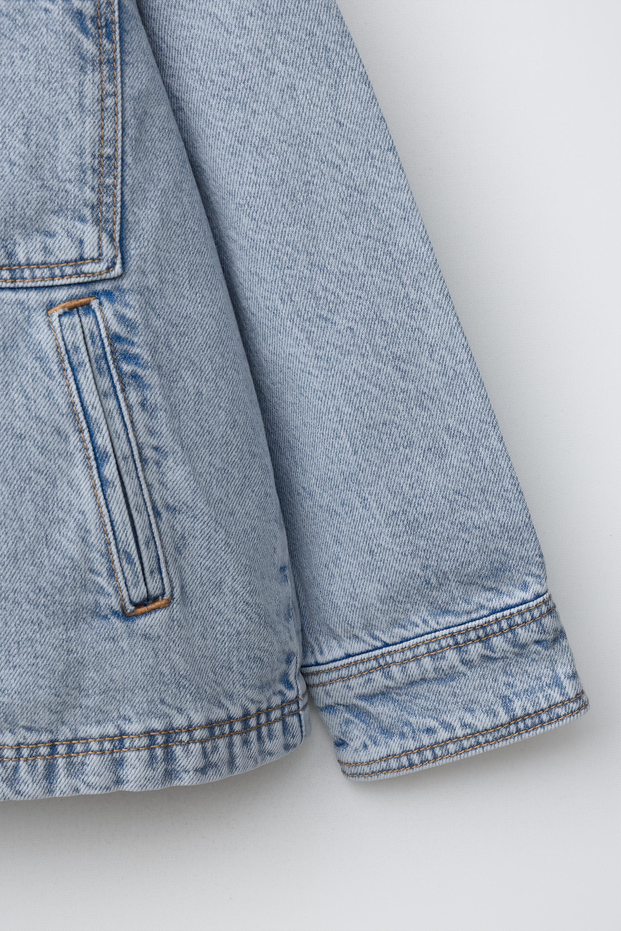 DENIM OVERSHIRT WITH REMOVABLE FLEECE HOODIE